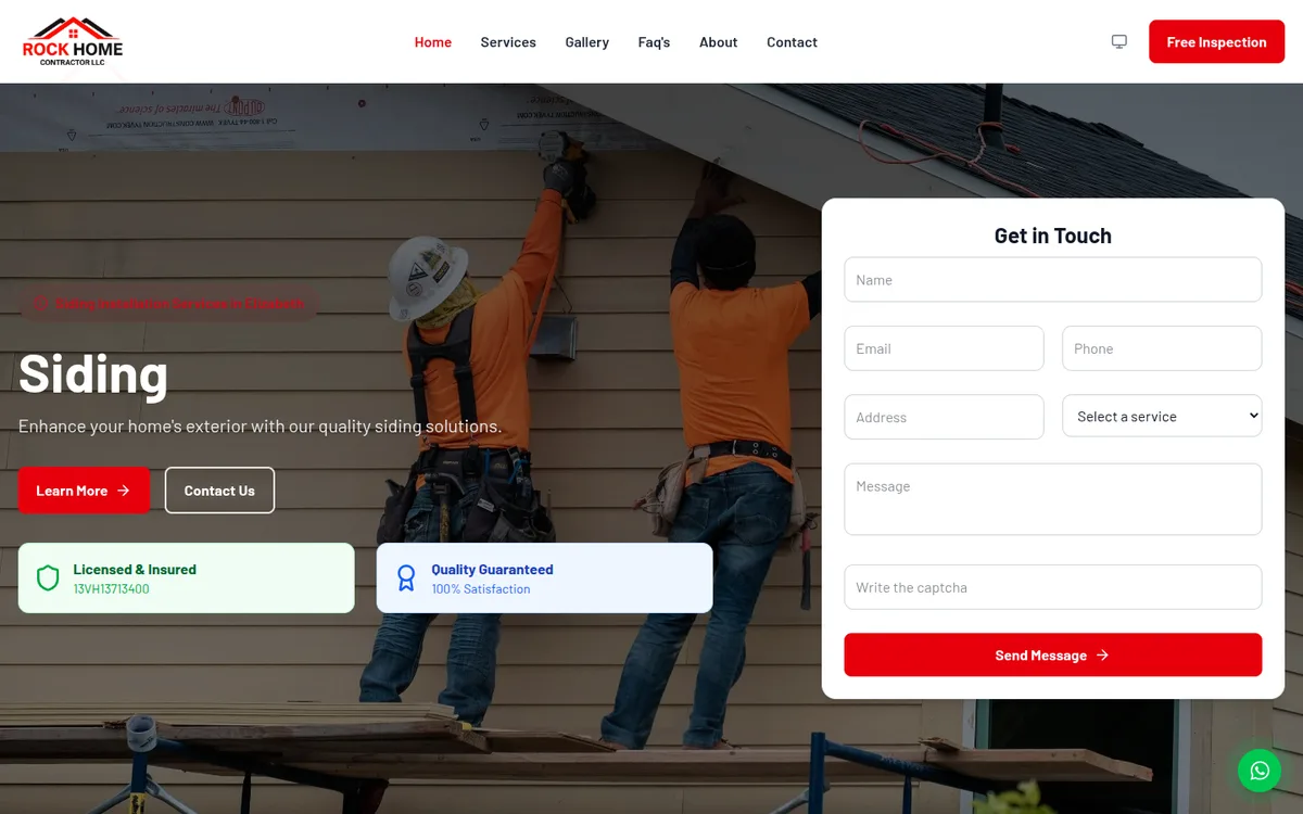 Rock Home Contractor — vista previa